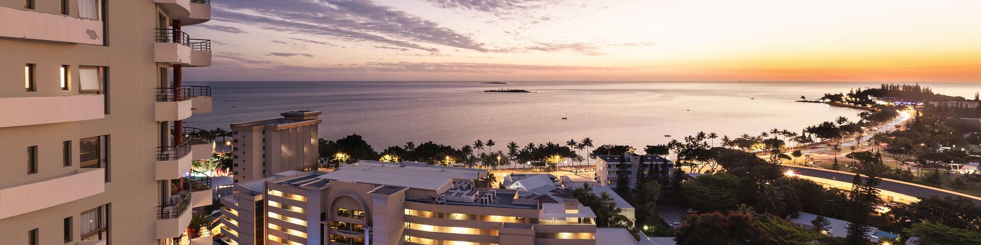 View of Anse Vate bay from Le Ramada hotel, Nouméa