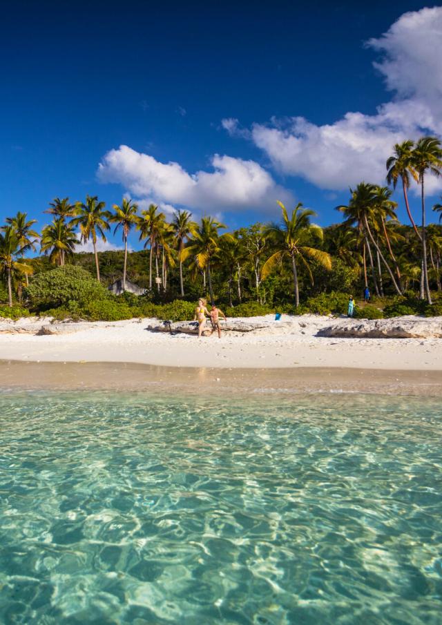 Plage de Peng à Lifou, Îles Loyauté de Nouvelle-Calédonie.