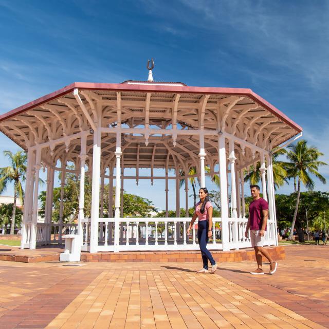 Music kiosk at the Place des Cocotiers in Noumea