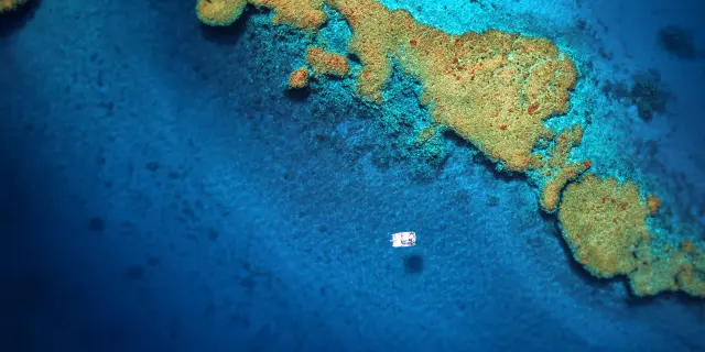 Catamaran cruise in New Caledonia's lagoon