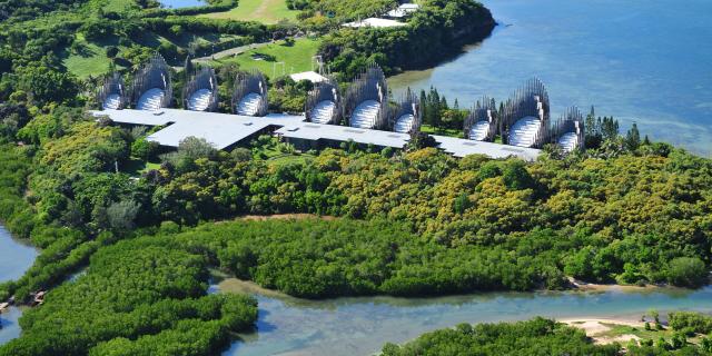 Aerial view of the Tjibaou Cultural Center