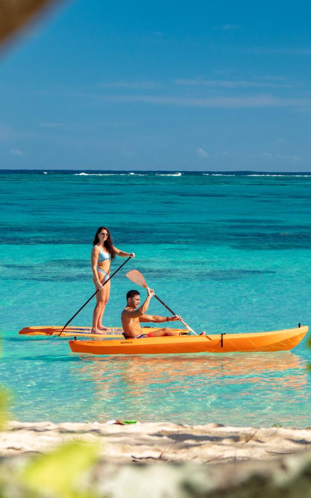 Paddle et kayak à l'îlot Ténia