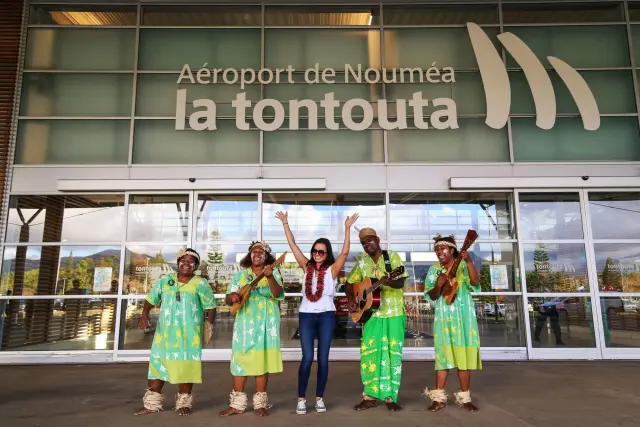 Accueil à l'aéroport Nouméa - La Tontouta