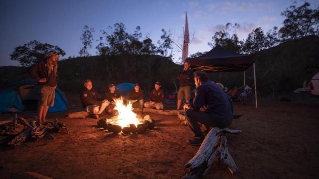 Camping at Blue River Provincial Park