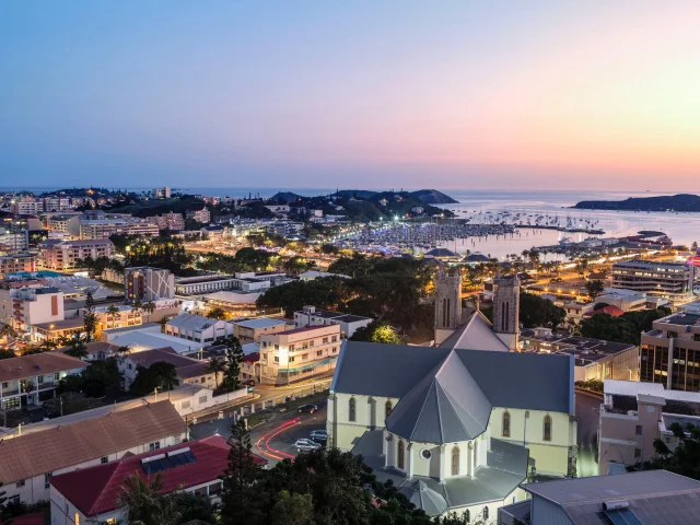 Centre-ville de Nouméa, capitale de la Nouvelle-Calédonie