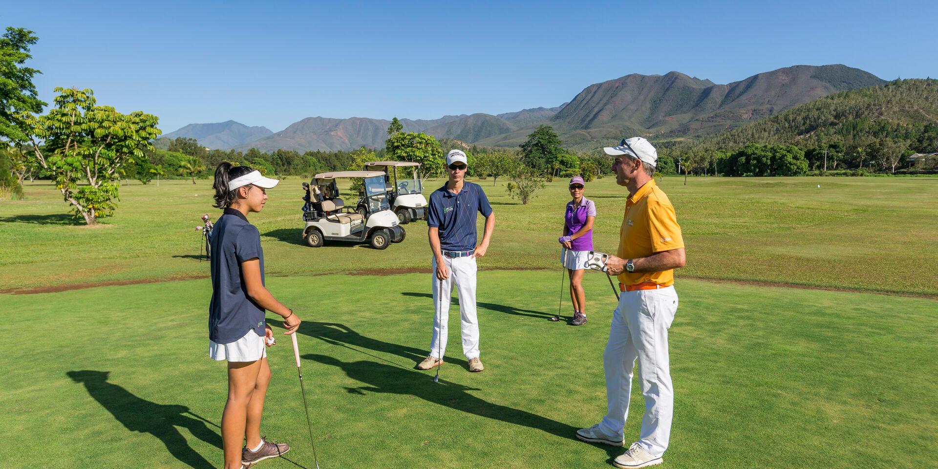 Players at Dumbéa Golf Course
