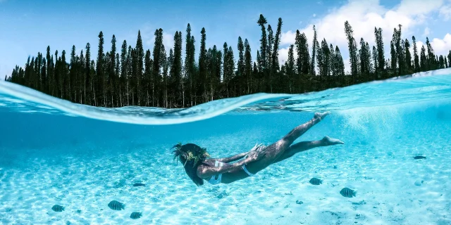 Piscine naturelle de la baie d'Oro à l'Île des Pins