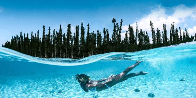 Piscine naturelle de la baie d'Oro à l'Île des Pins