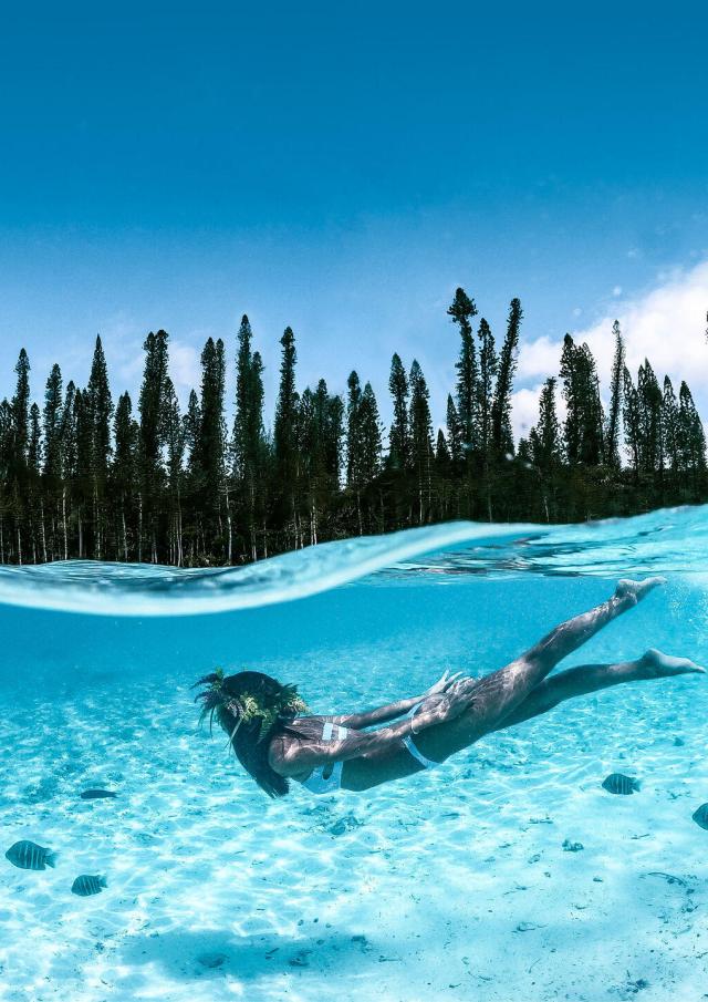 Piscine naturelle de la baie d'Oro à l'Île des Pins