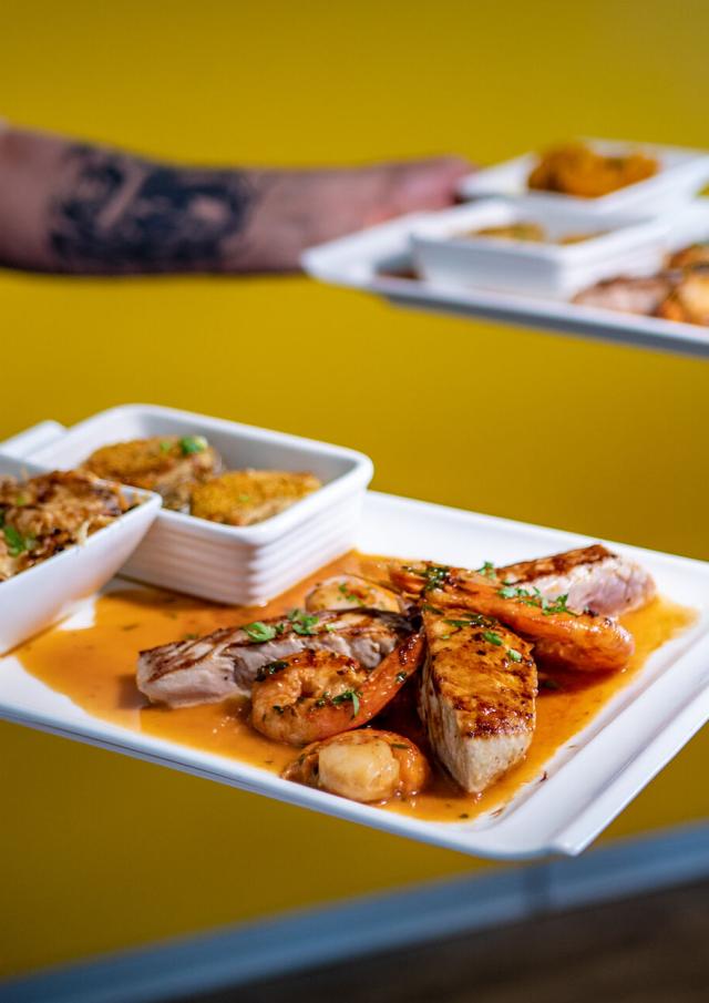 Lunch in a Nouméa restaurant