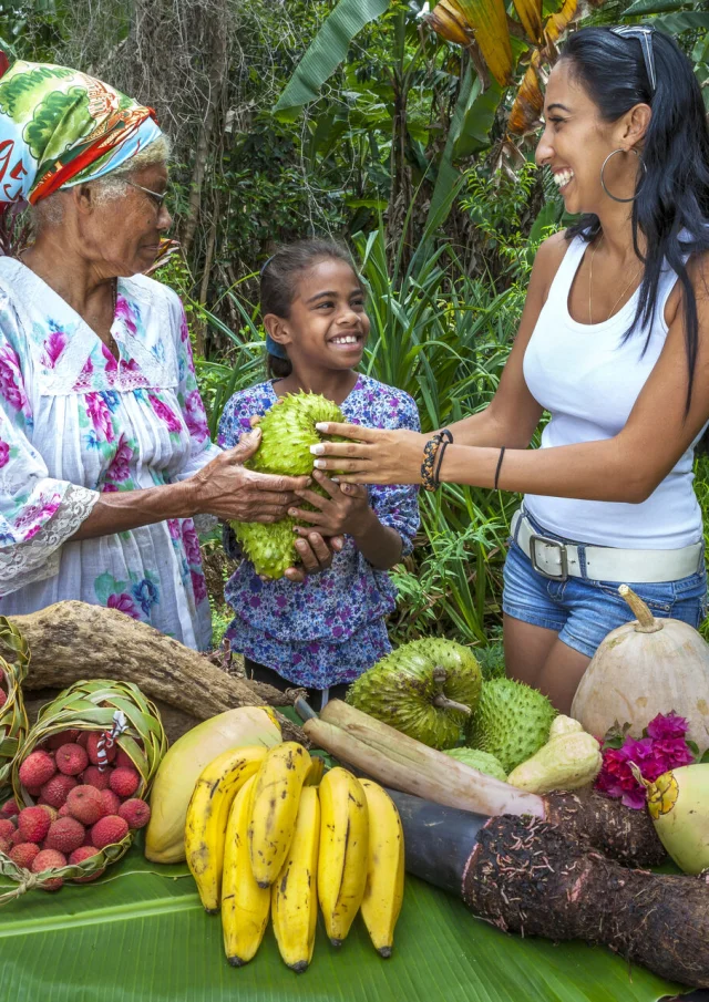 Marché de fruits en Nouvelle-Calédonie