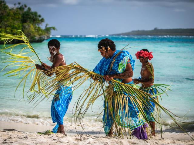 Traditional Kanak dance show in New Caledonia