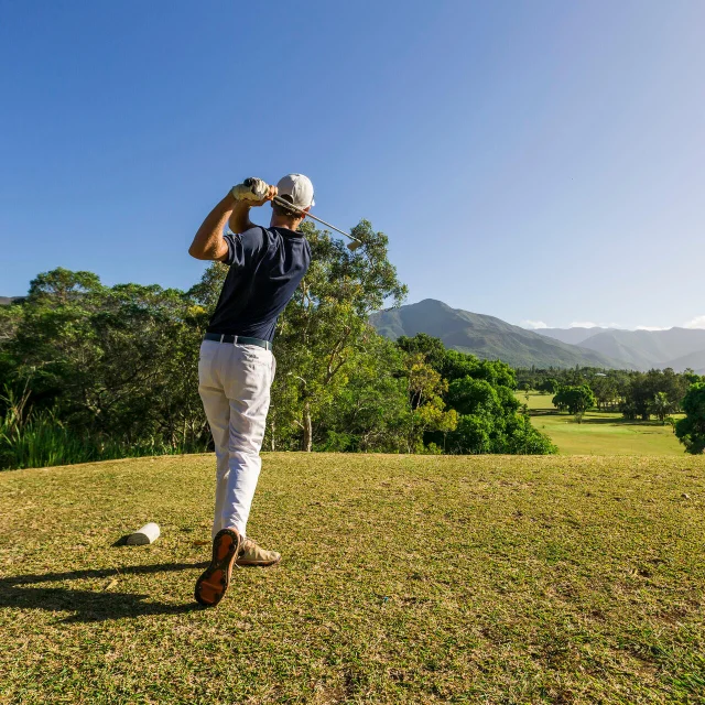 Golfeur au Golf de Dumbéa