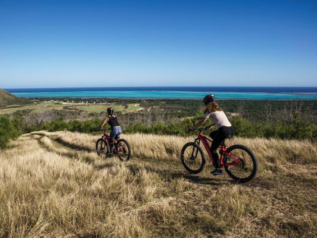 Mountain biking at Domaine de Deva in Bourail