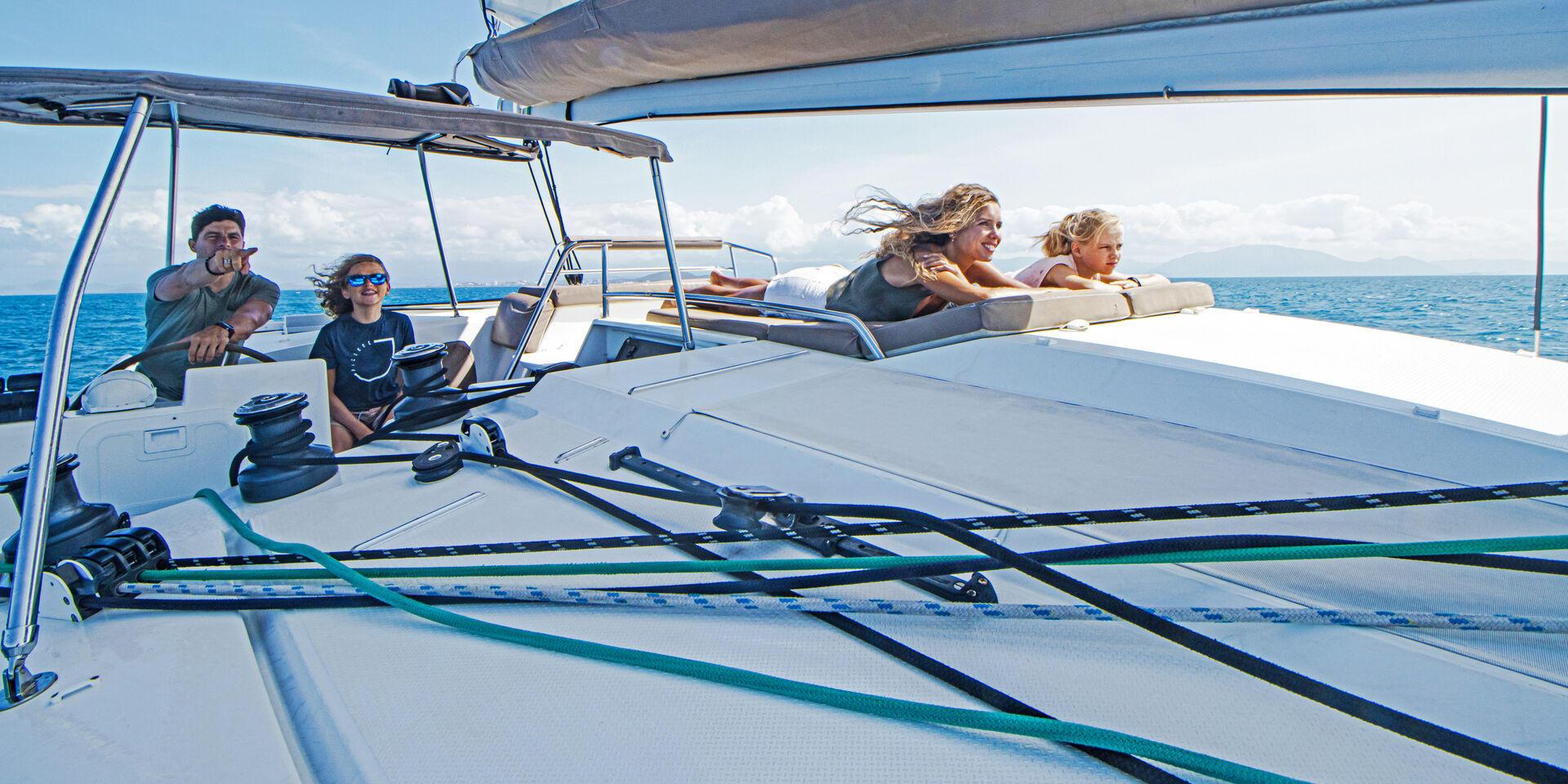 Family catamaran excursion