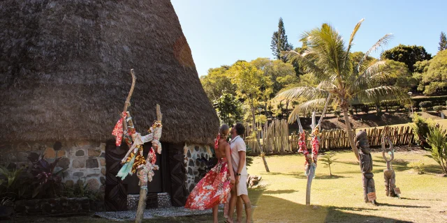 Traditional Kanak hut in New Caledonia