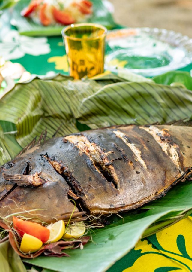 Dégustation de poisson local