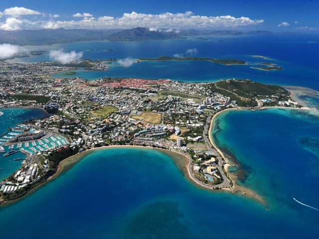 Vue aérienne de Nouméa