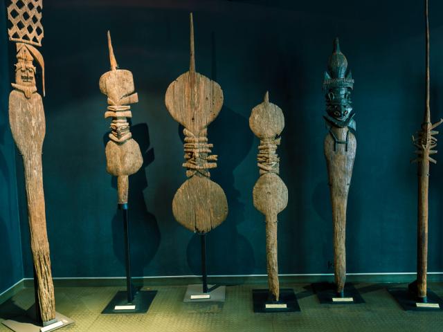 Traditional Kanak sculptures