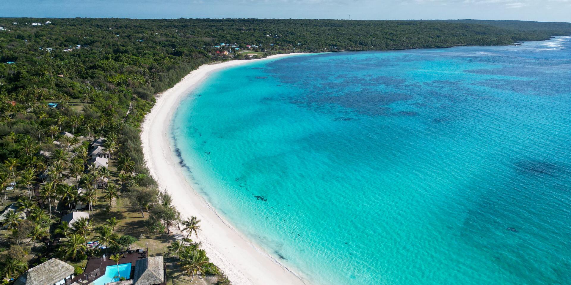 Chateaubriand bay on Lifou island