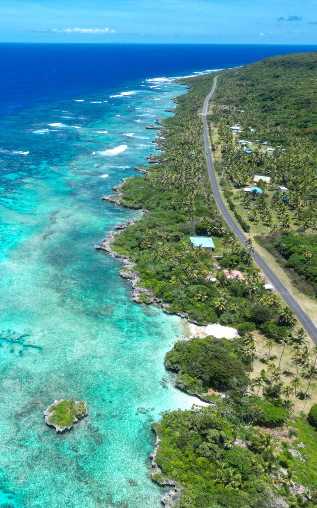 Scenic road on Lifou Loyalty Island
