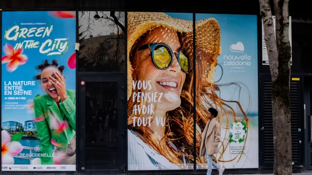 Campagne Nouvelle-Calédonie au centre commercial Beaugrenelle à Paris