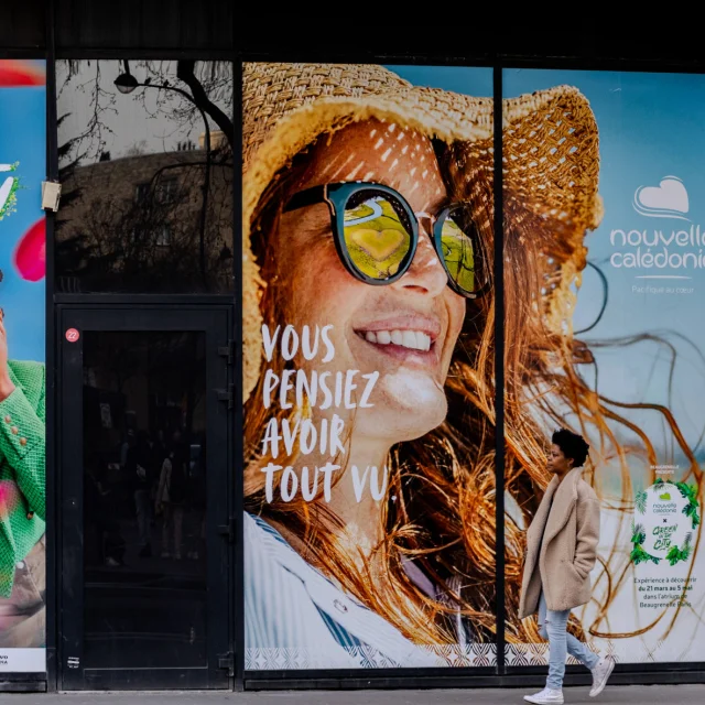 Campagne Nouvelle-Calédonie au centre commercial Beaugrenelle à Paris