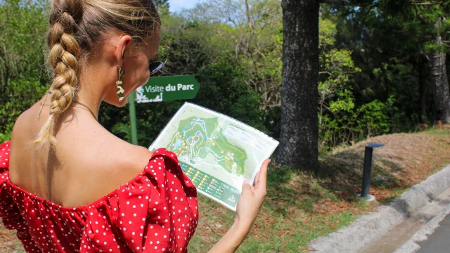 Map of the Zoological and Forest Park in Nouméa