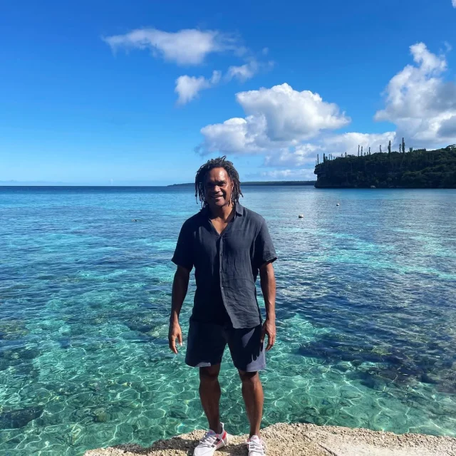 Christian Karembeu à Lifou