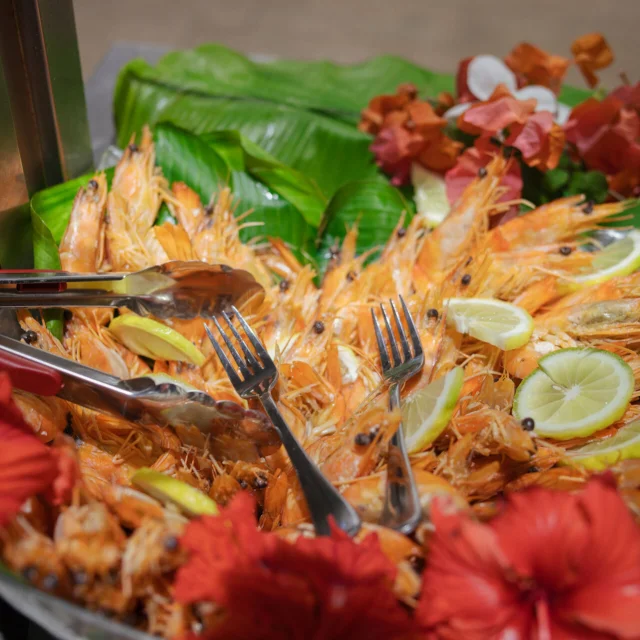 Buffet dans un hôtel de Nouvelle-Calédonie
