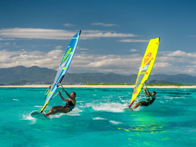 Windsurf sur le lagon de Nouméa