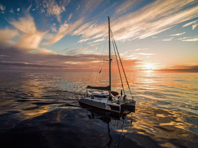 Sortie sunset en catamaran en Nouvelle-Calédonie