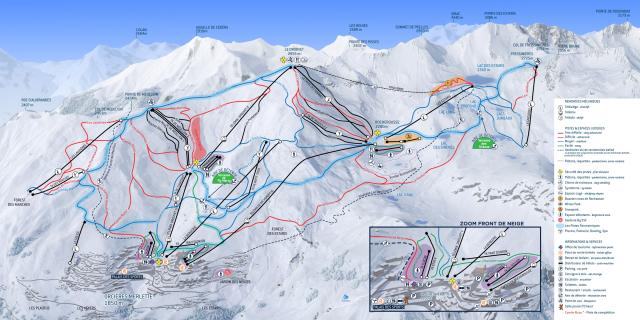 Orcières piste map