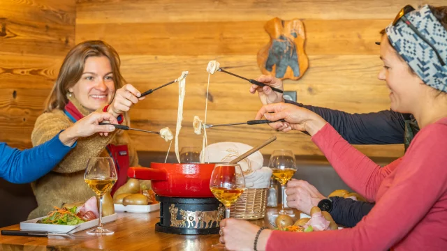 Fondue au restaurant L'Ourson