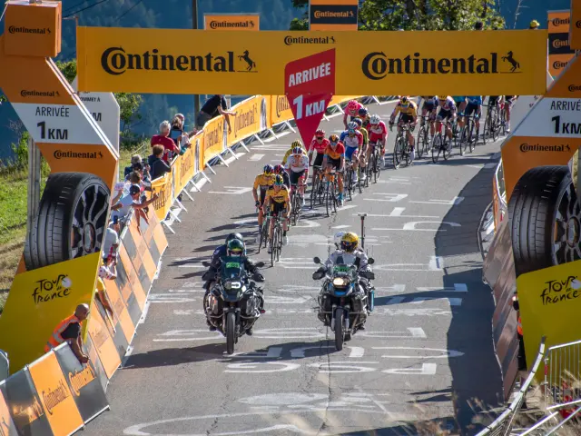 Arrival of the Tour de France in Orcières in 2020