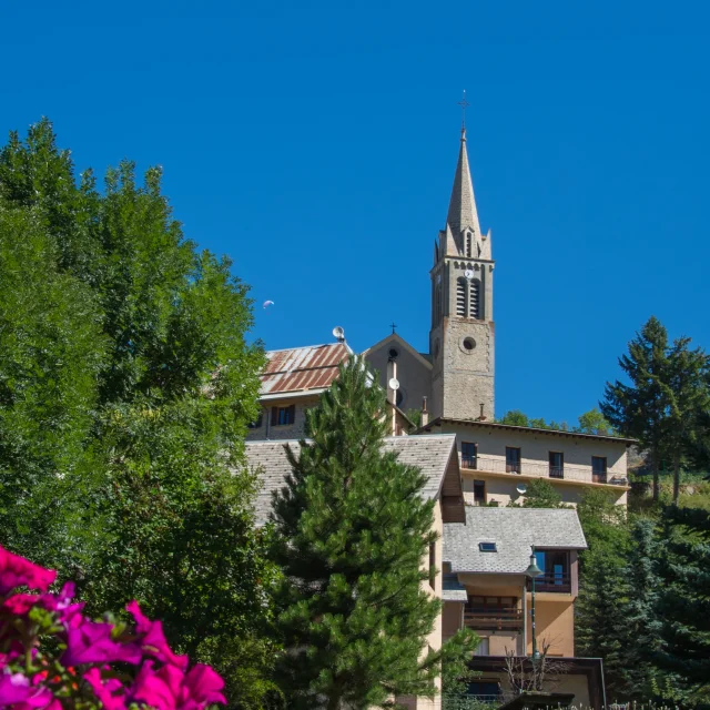 Orcières village in summer