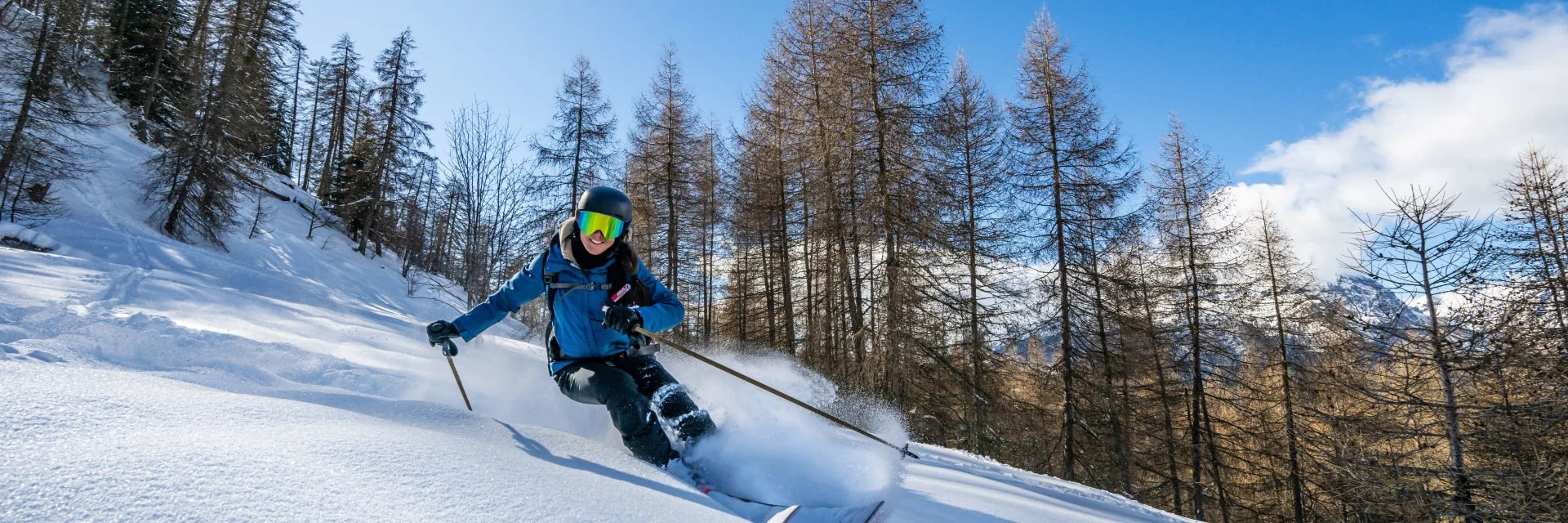 Skiing in Serre-Eyraud