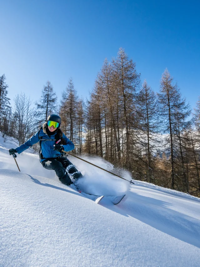 Skiing in Serre-Eyraud