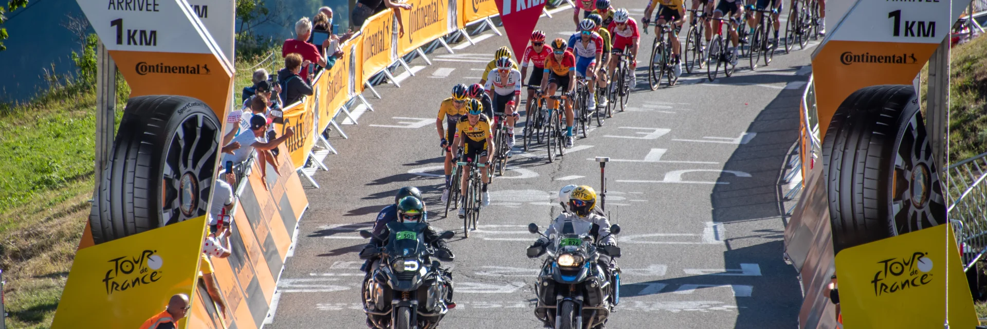 Arrivée du Tour de France à Orcières en 2020