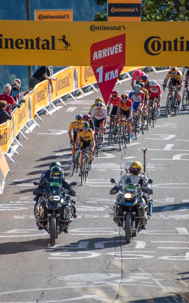 Arrival of the Tour de France in Orcières in 2020