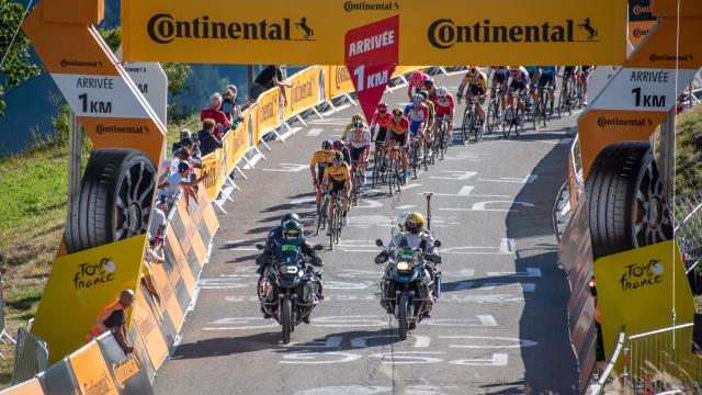 Arrivée du Tour de France à Orcières en 2020