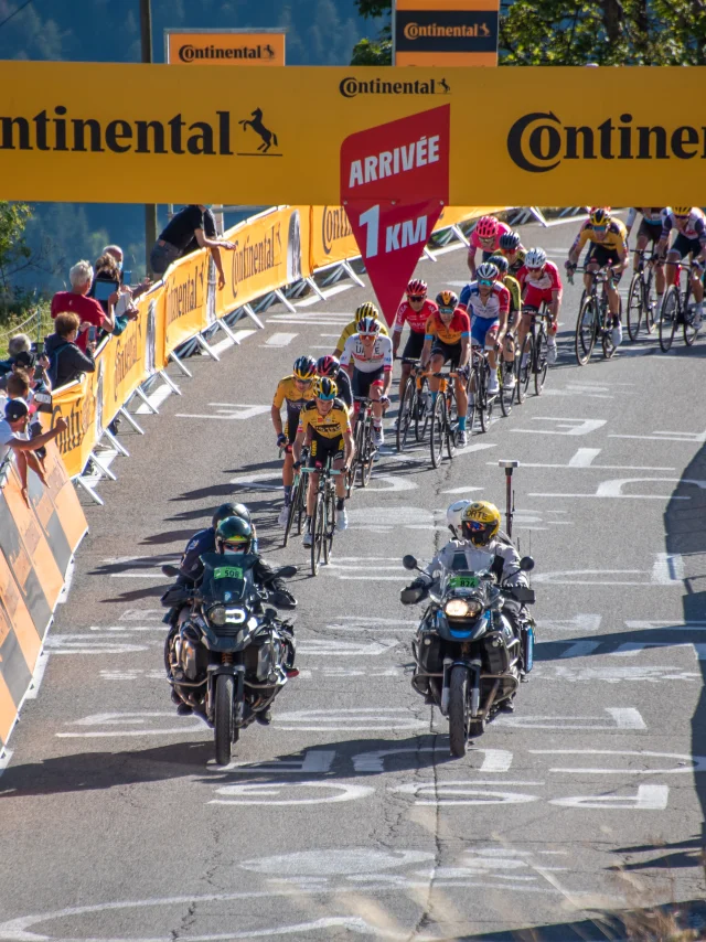 Arrival of the Tour de France in Orcières in 2020