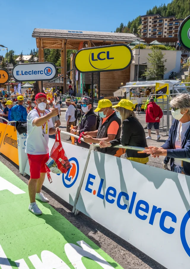 Arrival of the Tour de France in Orcières in 2020