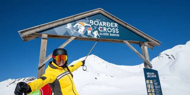 Boarder cross Alizée Baron