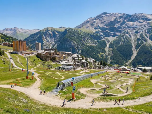 Front de neige en été (simulation)