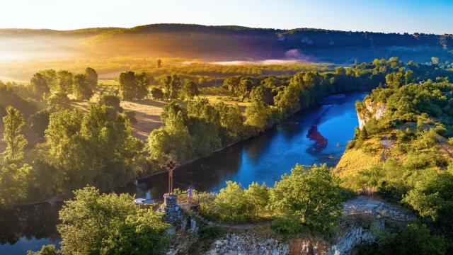 La Dordogne vue depuis le belvédère de Copeyre