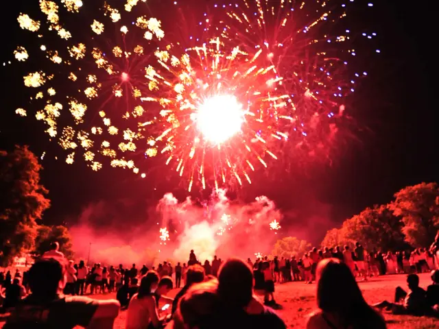 Feu d'artifice en Vallée de la Dordogne