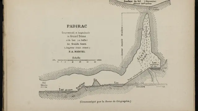 Le Gouffre et la rivière souterraine de Padirac (Lot) (1925) - Plan p.117