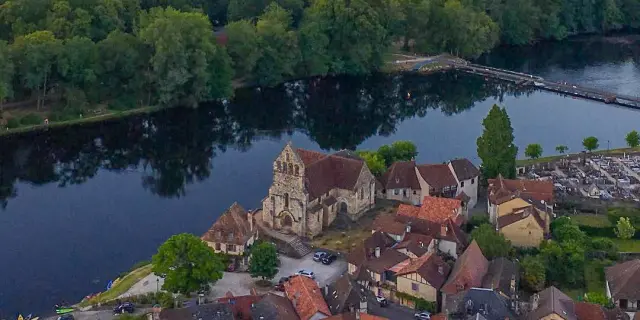 Le couché du soleil hier au soir sur La Chapelle des pénitents