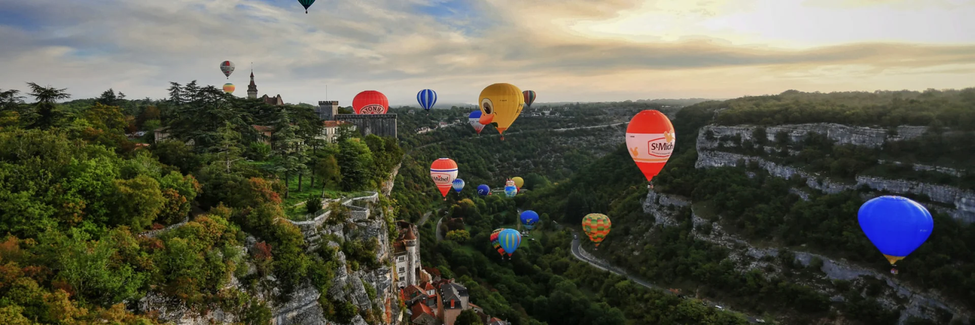Les montgolfières à Rocamadour